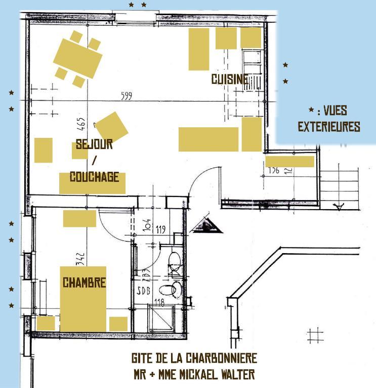 La Charbonniere Apartamento Bellefosse Quarto foto
